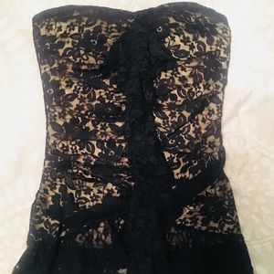 Lace Strapless Top